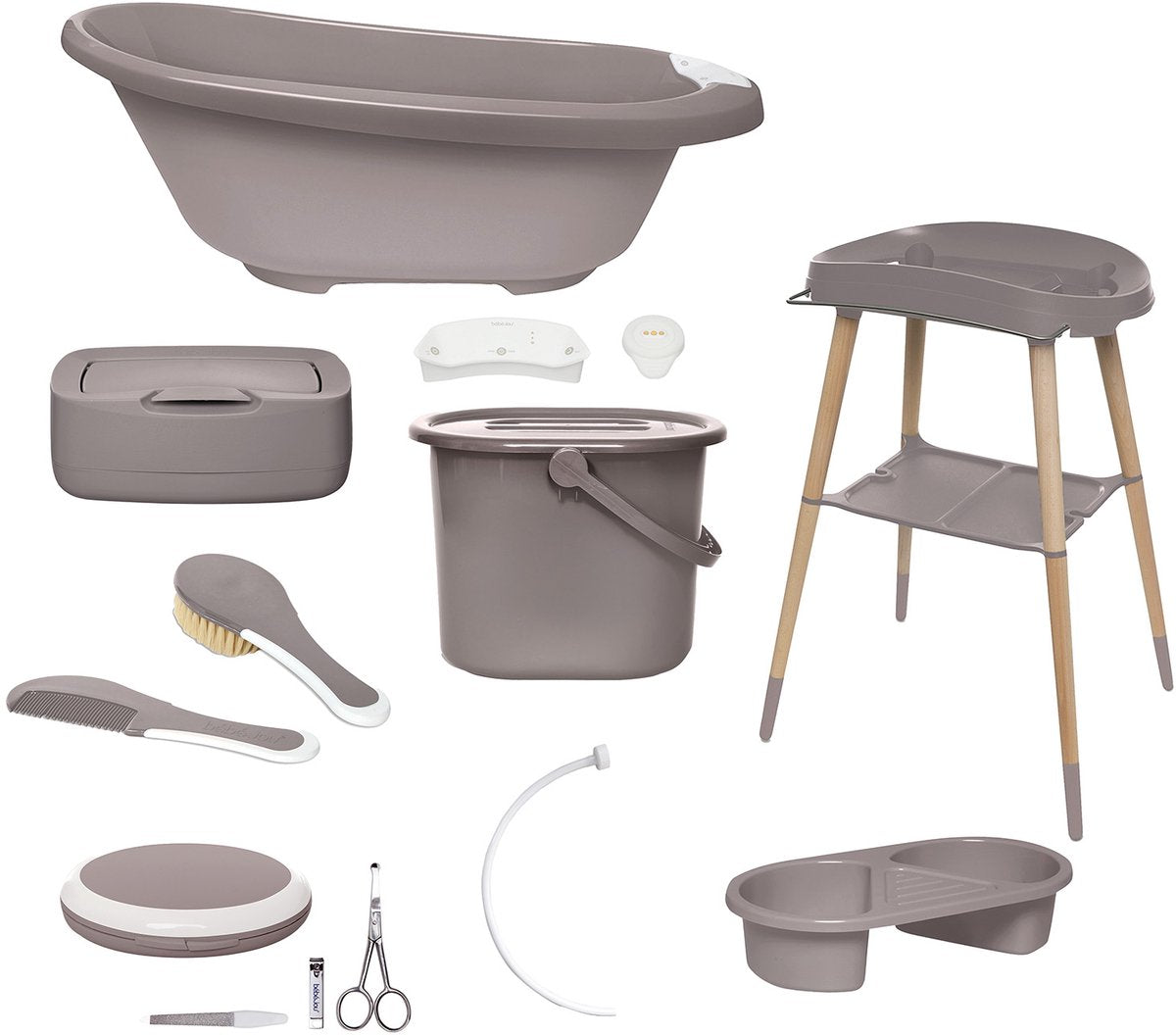 Bébé-jou Badeset 8-teilig Sense Edition Kreidebraun