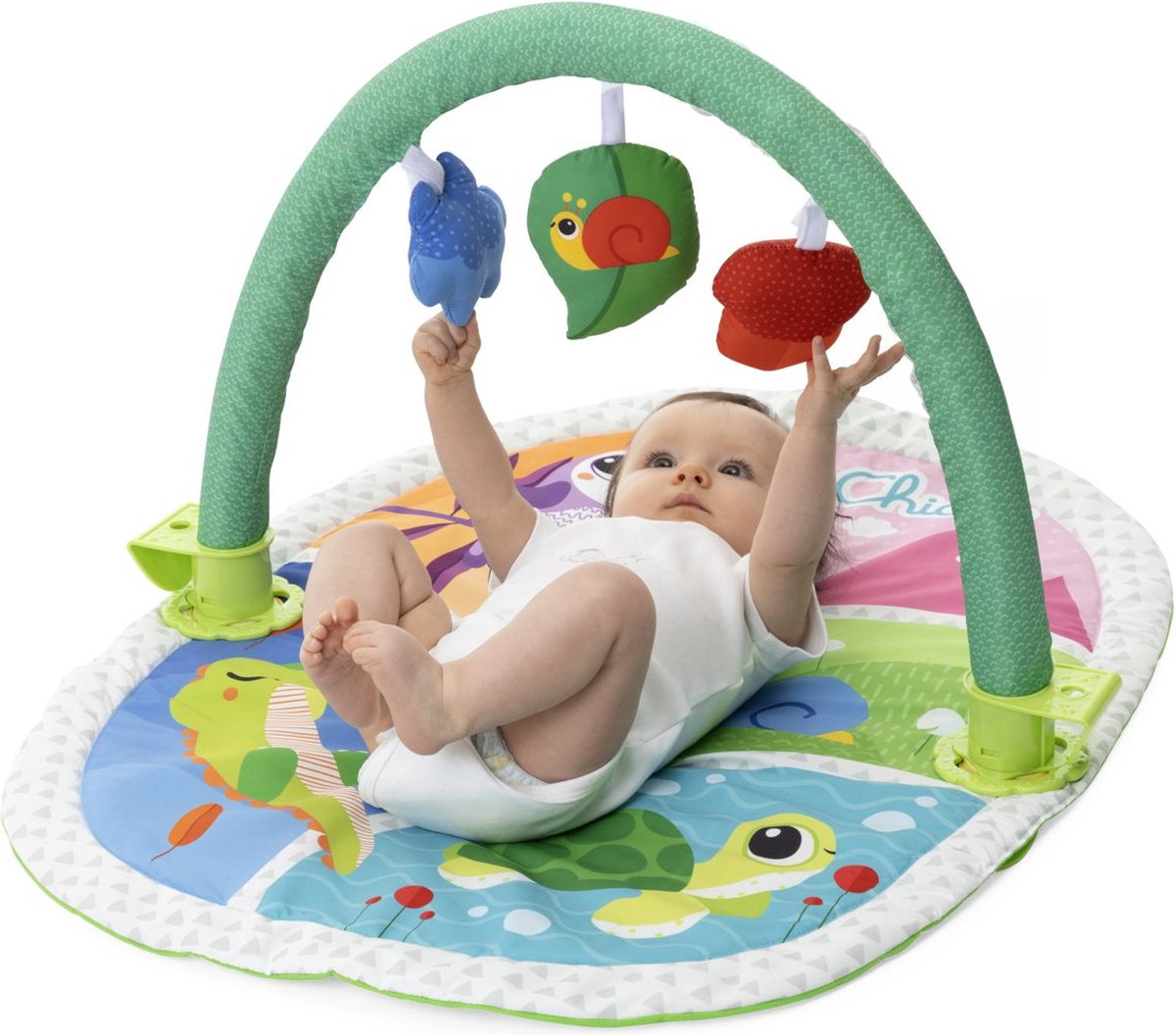 Chicco Classic 00011353000000 Baby-Spielständer und Matte aus Stoff, mehrfarbige Baby-Spielmatte