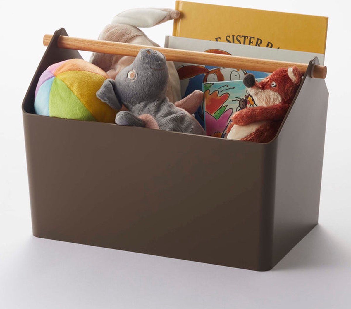 Yamazaki Aufbewahrungsbox mit Griff – Favorit – Braun