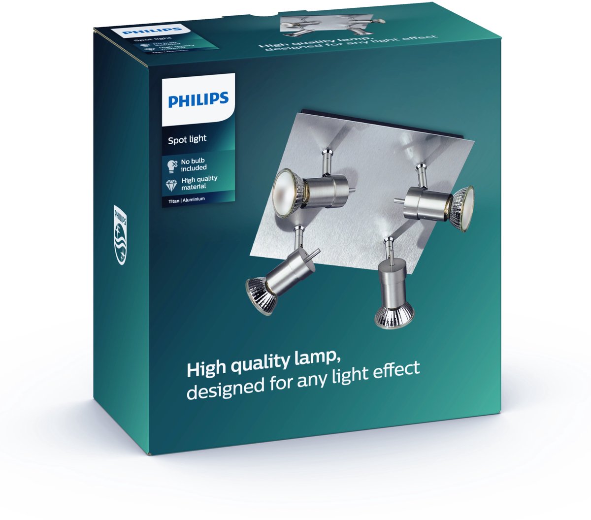 Philips LED Philips Titan Aufbaustrahler – 4-flammig