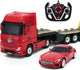 Rastar R C 1:26 MB Actros + 1 24 Auto USB wiederaufladbar