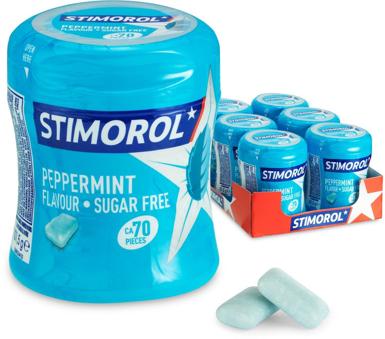 Stimorol Pfefferminze – Kaugummi – zuckerfrei – 1x6 Stück
