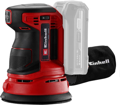 Einhell Akku-Exzenterschleifer TE-RS 18 LI Solo - Power X-Change - 18 V Li-Ion - Schleiffläche: ø 125 mm - inkl. 1 x Schleifpapier - exkl. Akku und Ladegerät