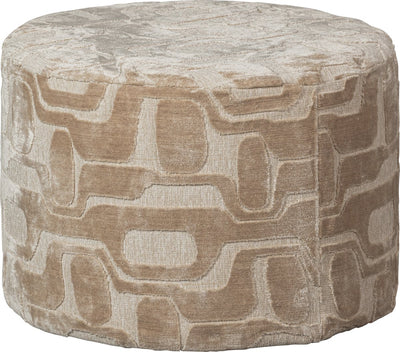 Woood Yago Sitzpuff – Polyester – Natur – 43 x 60 x 60 cm