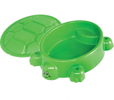 Sandkasten mit Deckel Schildkröte 95,5 x 68 cm grün