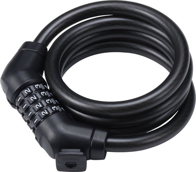 Bbb Cycling Codeguard-Kabel – Fahrradschloss mit einstellbarem Code – Länge: 120 cm – Dicke: 12 mm – Kabelschloss für Citybike, Rennrad, Mountainbike – BBL-101