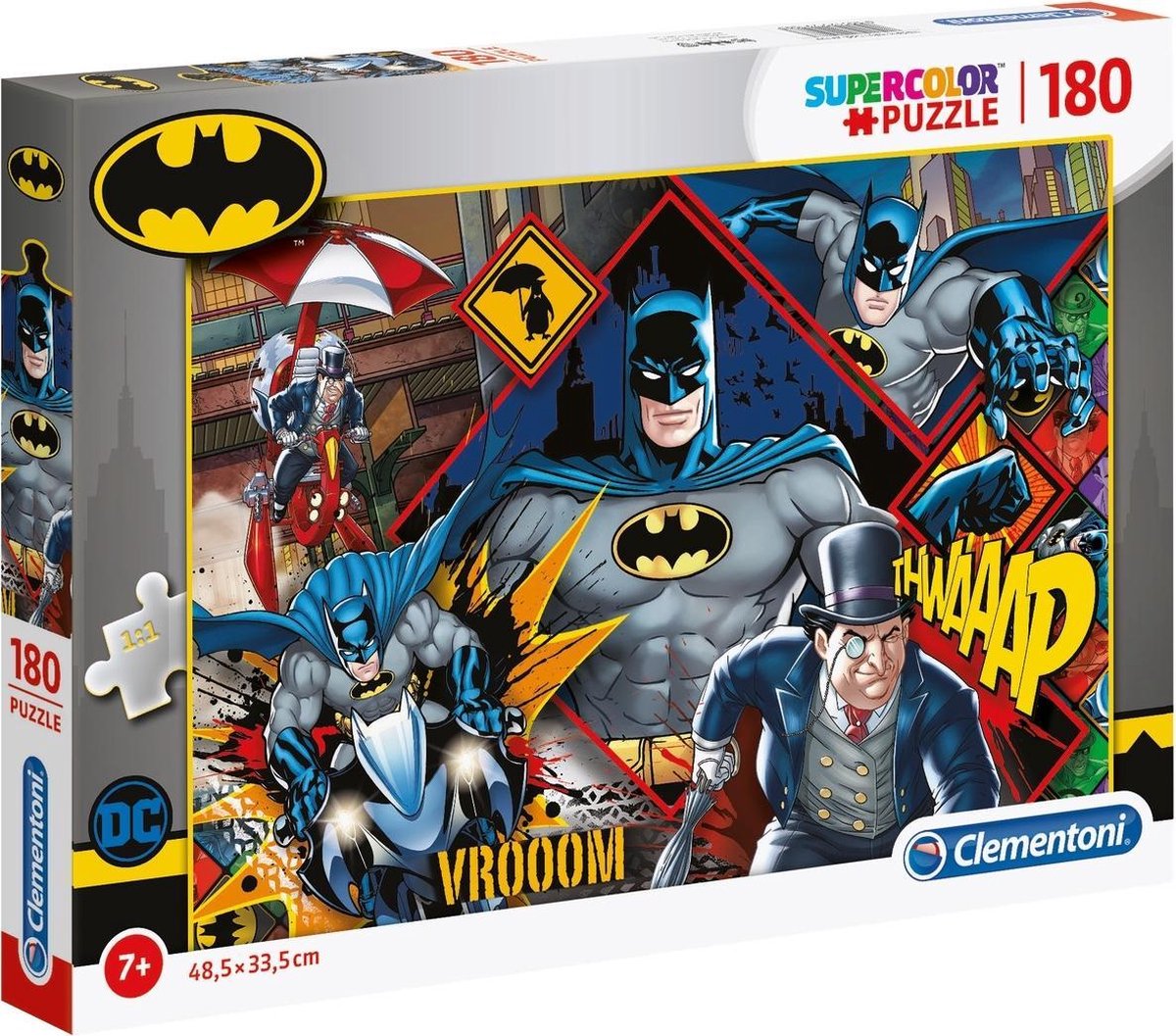 Clementoni – Puzzle – 180 Teile – Batman – Puzzle für Kinder – ab 6 Jahren