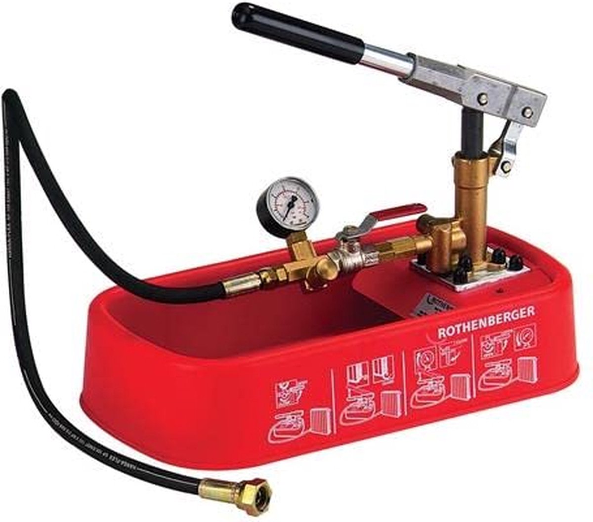 Rothenberger RP30 manuelle Prüfpumpe 0 - 30 bar 20 ml Hub (61130)