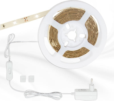 Briloner superline - LED-Streifen 3m - Lichtband - RGB-LED-Beleuchtung - mit Ein-/Ausschalter - Hintergrundbeleuchtung - 3.000k warmweiß