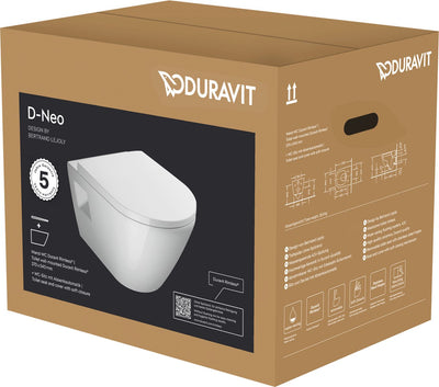 Duravit D-neo Wand-WC-Pack 37x54x40cm weiß glänzend