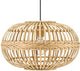 Eglo Amsfield Hängelampe – E27 – ø 38 cm – Holz, Bambus – braun