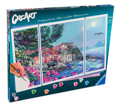 Ravensburger Kreart Gemälde auf Nummer romantische Cinque terre
