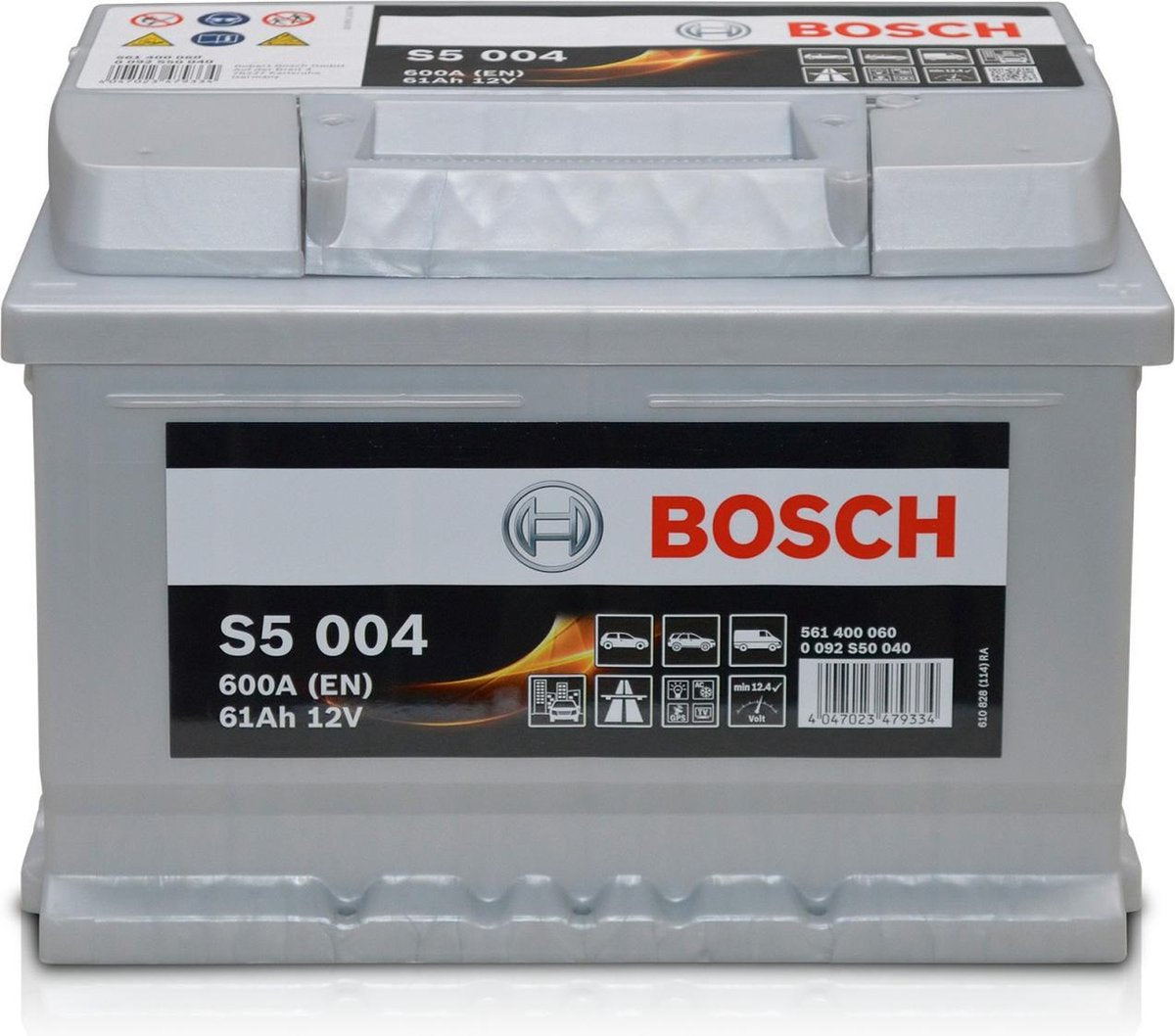 Bosch | Batterie - 12V 61Ah | s5004 - 0 092 s50 040 | Auto-Starterbatterie