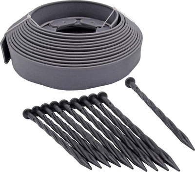 Nature Nature Grenzgrenze Set H5 cm x 10 m mit gemahlenen Stiften Grau