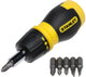 Stanley Multibit-Stummelschraubendreher mit Ratsche