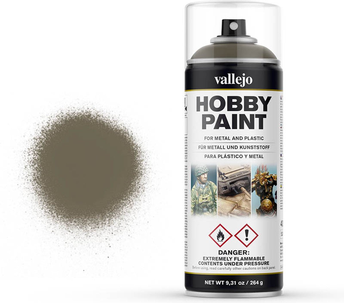 Vallejo val28007 - russischer Uniformgrundierer - Sprühfarbe 400 ml