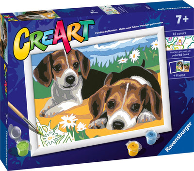 Ravensburger Kreart Gemälde auf Nummer Beagle Welpen