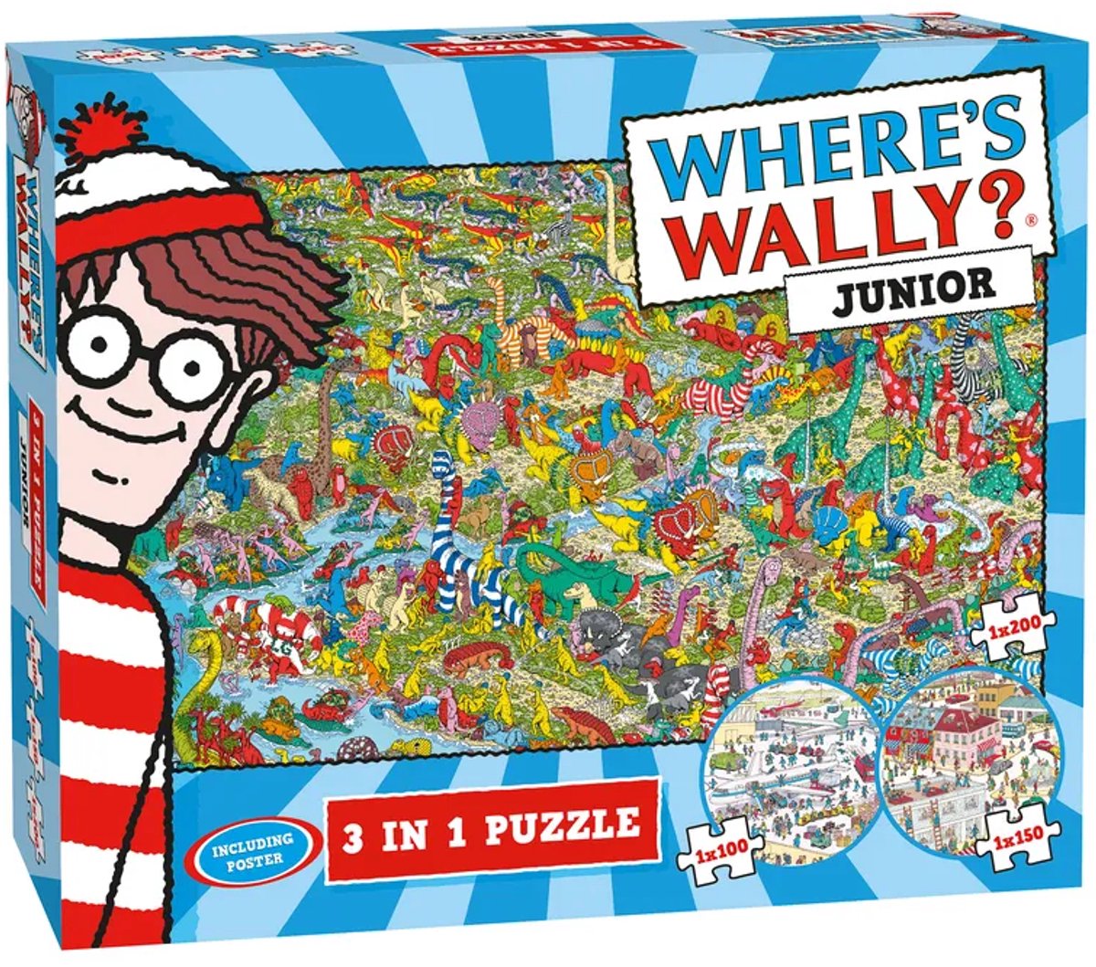 Plenty Gifts-Puzzle „Where's Wally“ 3 in 1