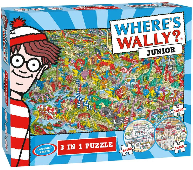 Plenty Gifts-Puzzle „Where's Wally“ 3 in 1