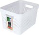 Curver Infinity Recycling-Aufbewahrungsbox mit Punkten – 17 Liter – Weiß