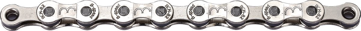 BBB Cycling Powerline Fahrradkette – 8-Gang-Fahrradkette Rennrad – 114 Glieder – Nickel – BCH-82