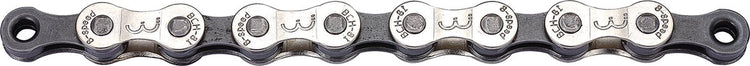 BBB Cycling Powerline Fahrradkette – 8-Gang-Fahrradkette Rennrad – 114 Glieder – Grau und vernickeltes Silber – BCH-81