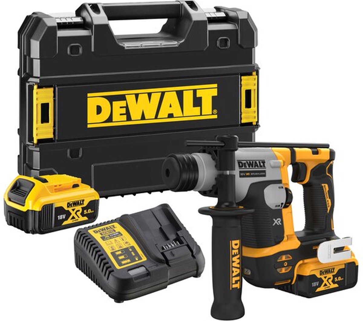 Dewalt dch172p2 Akku-Bohrhammer | sds-plus | 2x 5,0 Ah | 18v xr | 16mm | 1,4 Jahre – dch172p2-qw