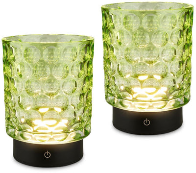 Briloner sunora – kabellose LED-Tischleuchte IP44 – 7560019 – dimmbar – Touch – kabellos – spritzwassergeschützt – austauschbarer Akku und Lichtquelle – ø11 x 15 cm – grün