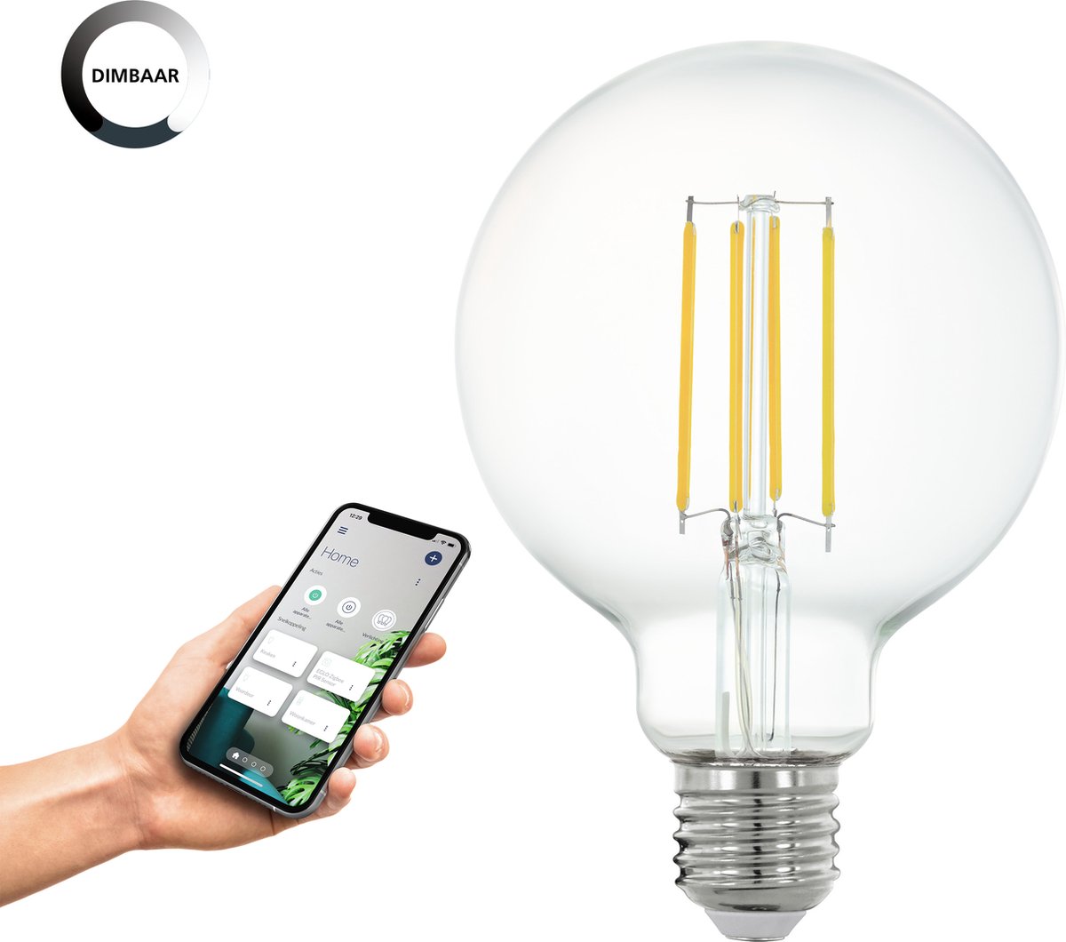 Eglo connect.z smarte LED-Lampe – e27 – ø 9,5 cm – 2700 K – dimmbar – ZigBee