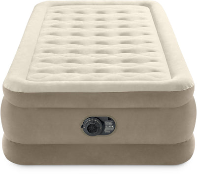 Intex Twin Ultra-Plüsch-Luftbett mit integrierter Pumpe – 191 x 99 x 46 cm