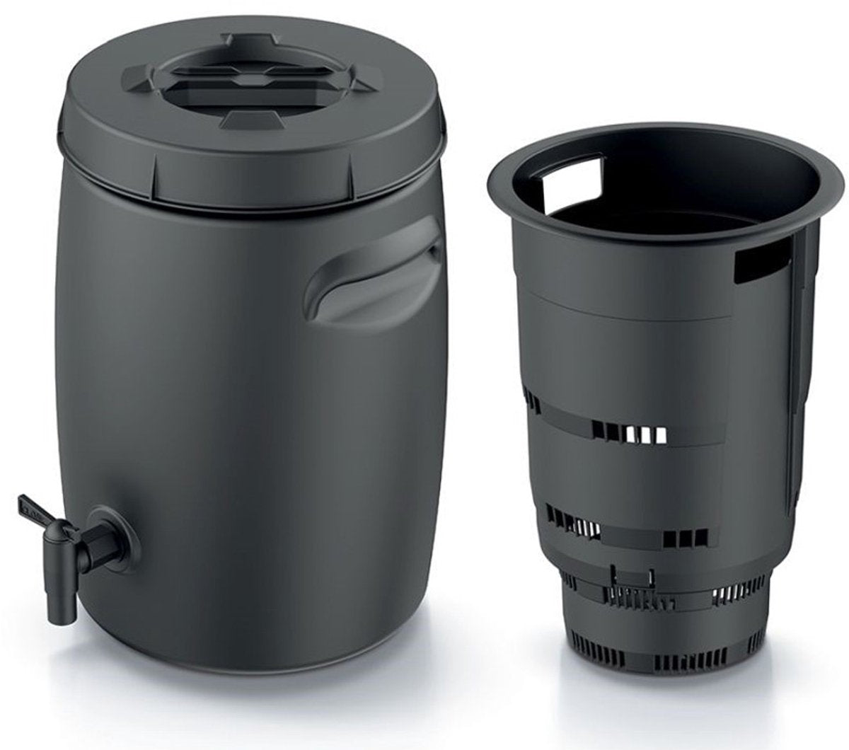 Prosperplast combioliq Kompostbehälter – 55 Liter – Kompostbehälter – Filter
