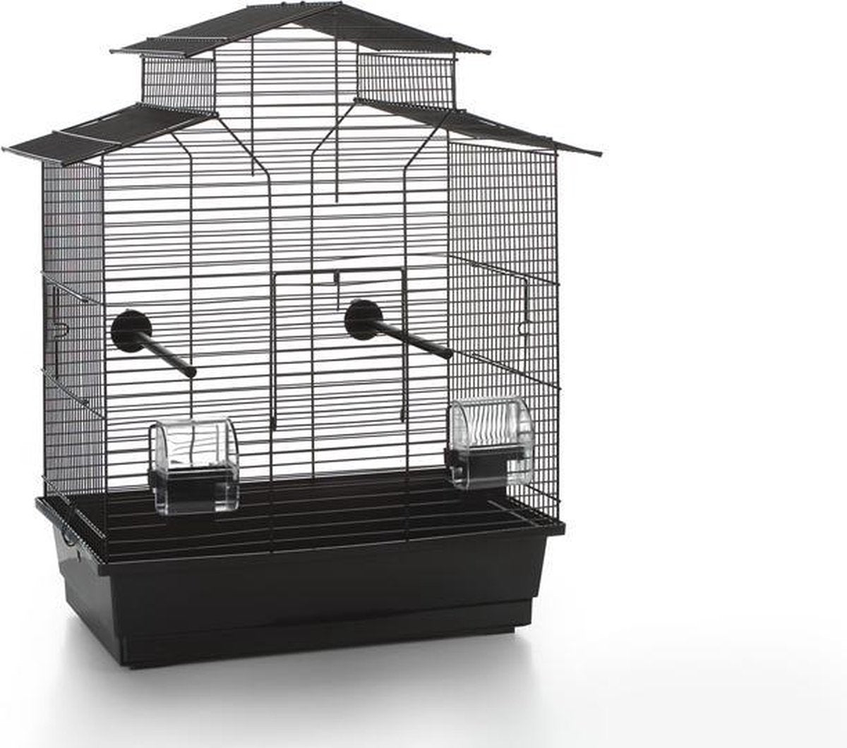 Beeztees Iza 2 Pagode – Vogelkäfig – Schwarz – 45 x 28 x 59,5 cm