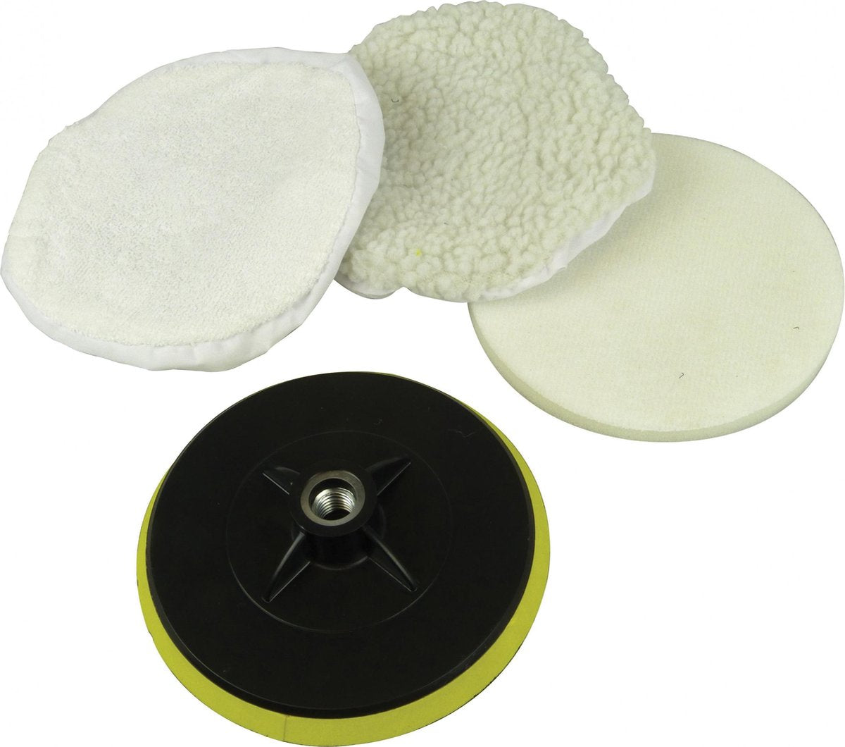 Carpoint Polierscheiben-Set 150 mm für 1717307 – für Reinigungs- und Poliermaschine