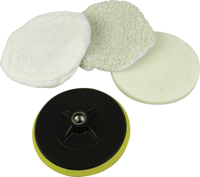 Carpoint Polierscheiben-Set 150 mm für 1717307 – für Reinigungs- und Poliermaschine