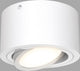 Briloner Röhre - LED Aufbaustrahler - Deckenstrahler - Neigbarer Deckenstrahler - 3.000k warmweißes Licht - 5w - ø 9cm - Weiß