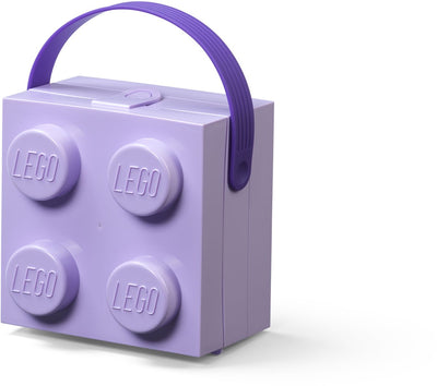 Lego - Brotdose Ziegel 4 mit Griff - Polypropylen - Lila