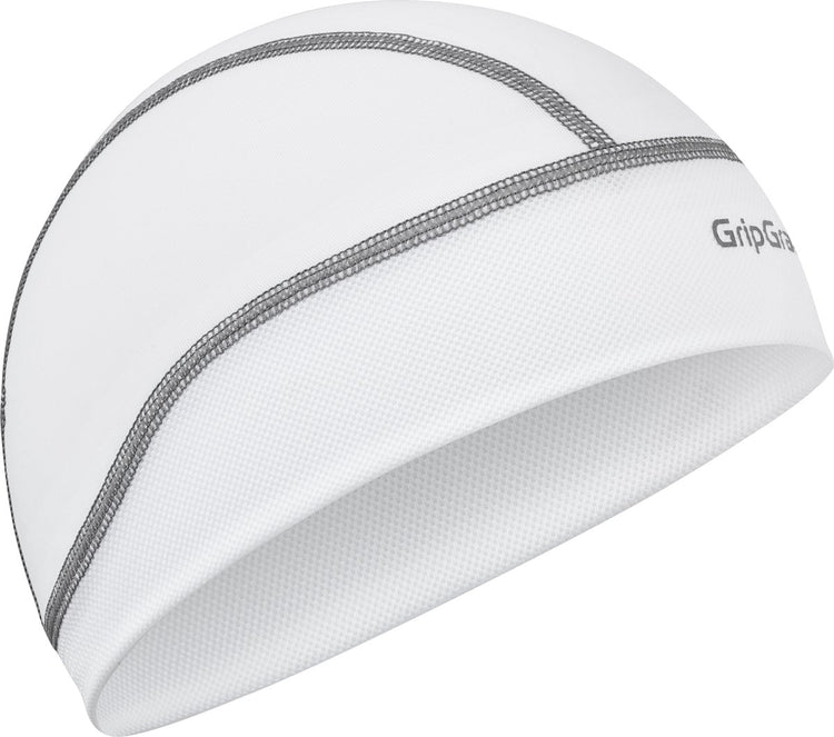 Gripgrab – UPF 50+ leichte Sommer-Fahrradhelm-Mütze, UV-Schutz, Radmütze, Totenkopf-Mütze – weiß – Unisex – Größe Einheitsgröße