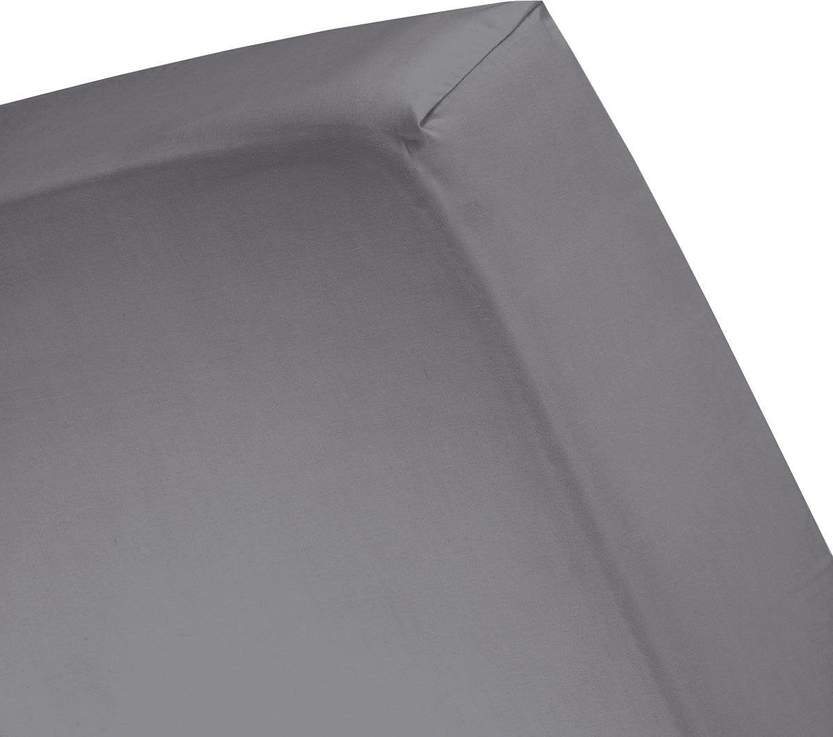 Cinderella-Spannbettlaken – Flanell – geeignet für Boxspring – 1 Person – 90 x 200 210 cm – bis 30 cm Matratzenhöhe – Anthrazit
