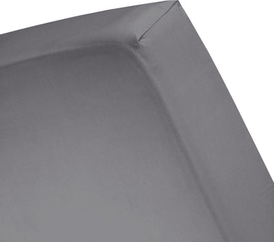 Cinderella-Spannbettlaken – Flanell – geeignet für Boxspring – 1 Person – 90 x 200 210 cm – bis 30 cm Matratzenhöhe – Anthrazit