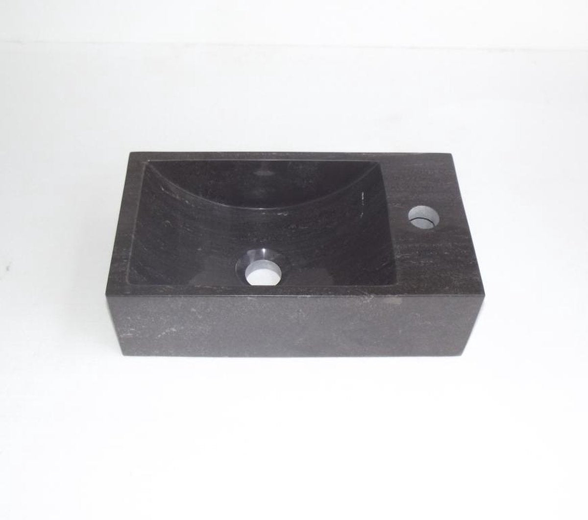 Plieger Steinbrunnen mit Hahnloch rechts 40x22cm anthrazit
