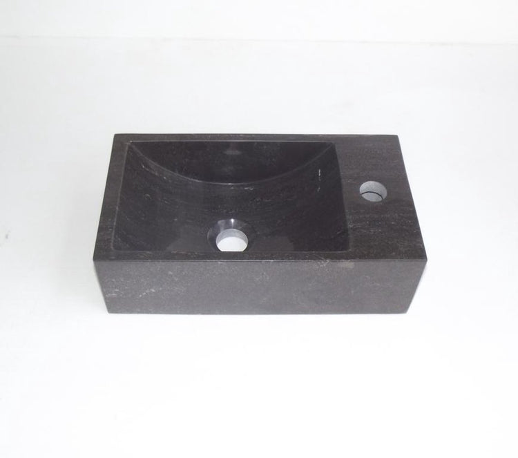 Plieger Steinbrunnen mit Hahnloch rechts 40x22cm anthrazit