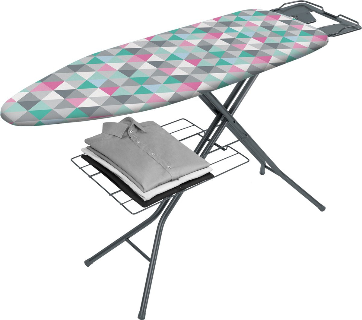 Metaltex – Bügelbrett Antares 115 x 38 – Bügeltisch – höhenverstellbar