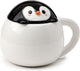 Huddle Penguin Deckel gebildet Keramikbecher