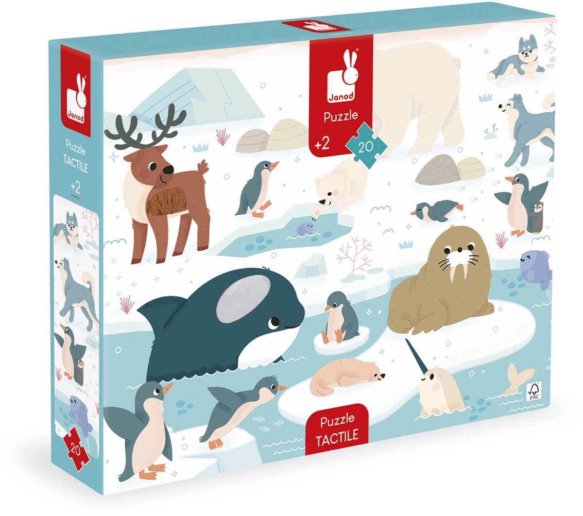 Janod - taktiles Puzzle - Nordpol