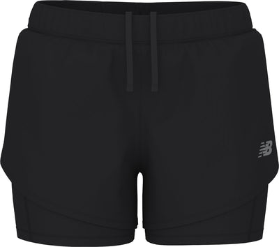 New Balance Sport 2-in-1 Shorts 3 Damen Sporthose - Schwarz