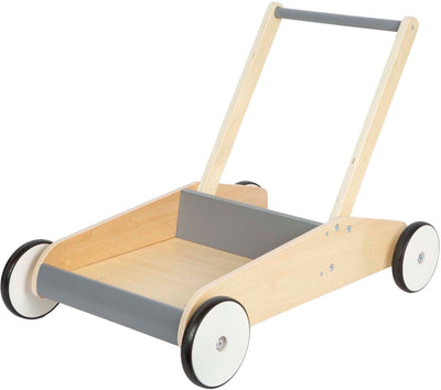 Kleiner Fuß Holz Walker grau