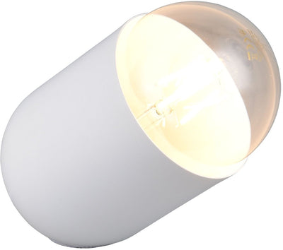 Rl lebe deine Lichtrealität Nara - Tischleuchte - weiß matt - exkl. 1x E27 7 W - Schnurschalter