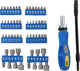 Kinzo Werkzeugset: Bit-Set Steckschlüsselsatz mit Ratsche – 14 Stecknüsse – 42 Bits – inklusive Torx, Inbus und Phillips – 58-teilig