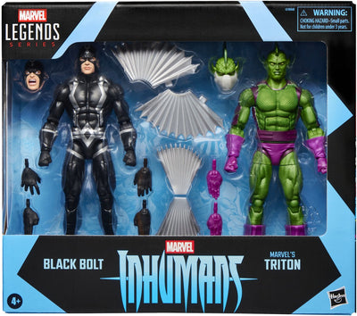 Hasbro Inhumans Marvel Legends Actionfigur 2er-Pack Black Bolt Marvel's Triton 15 cm große Actionfigur