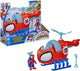 Hasbro Spielzeug-Spinnenhubschrauber mit Actionfigur und Zubehör.